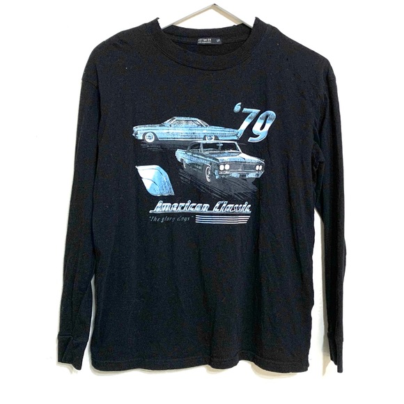 Cotton On Vintage Black Car Graphic T-shirt - Picture 2 of 10